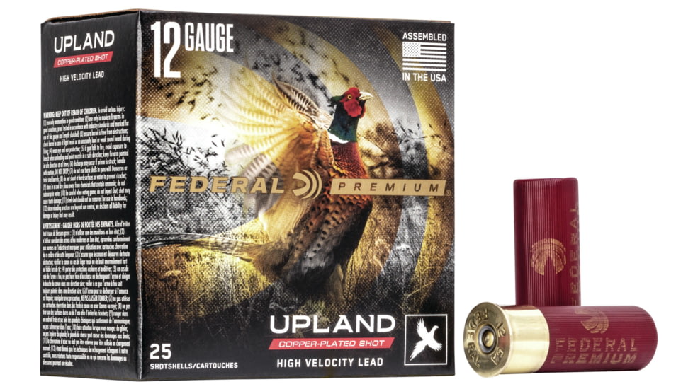 Federal Premium Wing Shok 12 Gauge 1 1/8oz Upland High Velocity Centerfire Shotgun Ammo, 4 Shot, 25 Rounds, P128 4