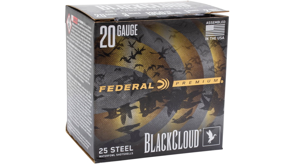 Federal Premium Ultra Steel Waterfowl 20 Gauge 3 in 1oz 2 &amp; 4 Shot Shotgun Ammo, 25 Round, PWUX209 24