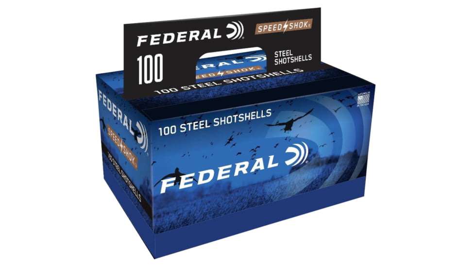 Federal Premium Speed Shok 12 Gauge 1 1/4oz Speed Shok Centerfire Shotgun Ammo, 4 Shot, 100 Rounds, WF142100 4