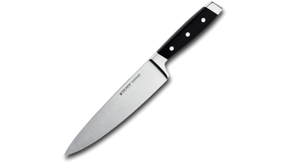 FELIX Chef's Knife, 13.75in Overall, 8.5in, Satin X50CrMoV15 Blade, Black Plastic Handle, 811221