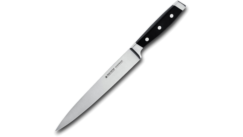 FELIX Carving Knife, 13.25in Overall, 8in, Satin Finish Blade, Black Plastic Handle, 811921