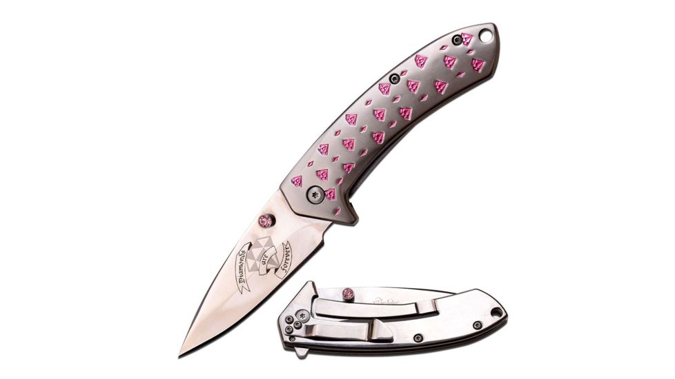Femme Fatale Folding Blade, 3in, Stainless Steel Blade, Handle FF-A011GY