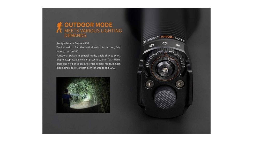 Fenix 2018 Ultimate Edition Multi-Functional Flashlight CREE XHP70 3200 Lumens, Black FENIX-TK35UE-2018
