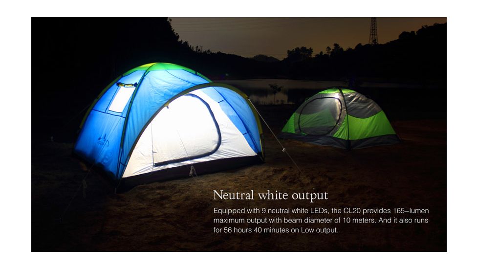 Fenix CL20 AA Camping Lantern,165 Lumens,Sky Blue CL20WRBL-B