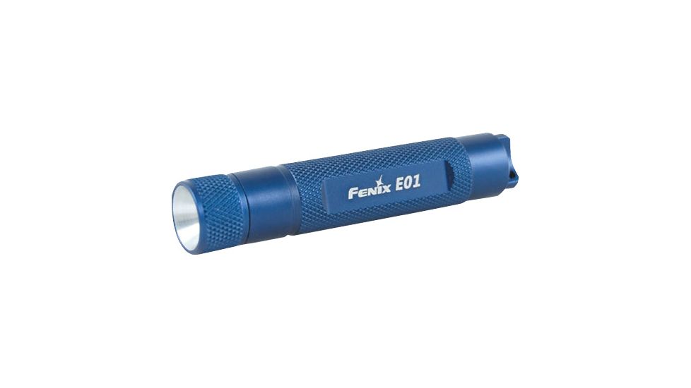 Fenix E01 13 Lumens Flashlight with Battery, Blue, 13 E01GSBL-B
