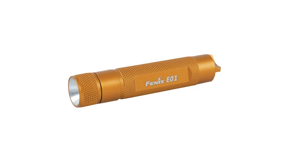 Fenix E01 13 Lumens Flashlight with Battery, Gold, 13 E01GSGD-B