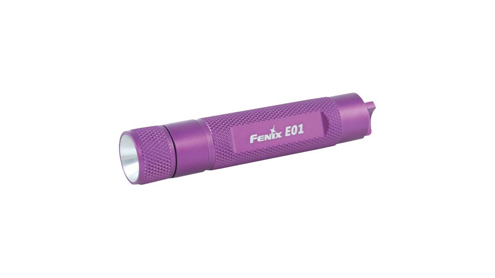 Fenix E01 13 Lumens Flashlight with Battery, Purple, 13 E01GSPR-B