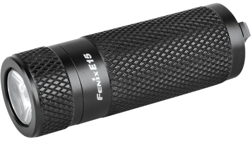 Fenix E15 LED Flashlight w/ 140 Lumen CREE XP-E LED, Uses 1xCR123A Battery, Black FENIX-E15