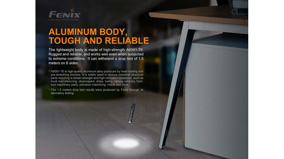 Fenix E20 V 2.0 AA Flashlight, E20V2BK