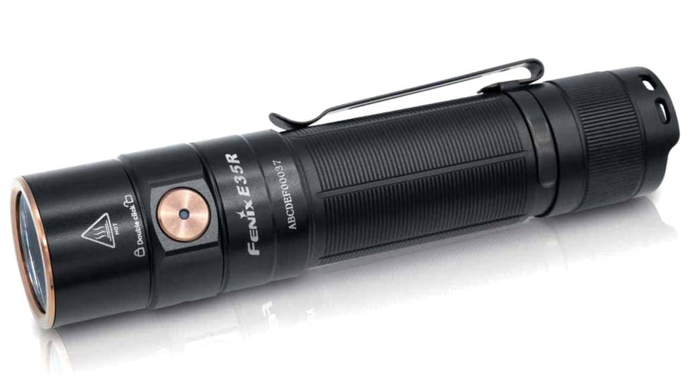 Fenix E35R Rechargeable 3100 Lumens LED EDC Flashlight, Black, FX-E35R
