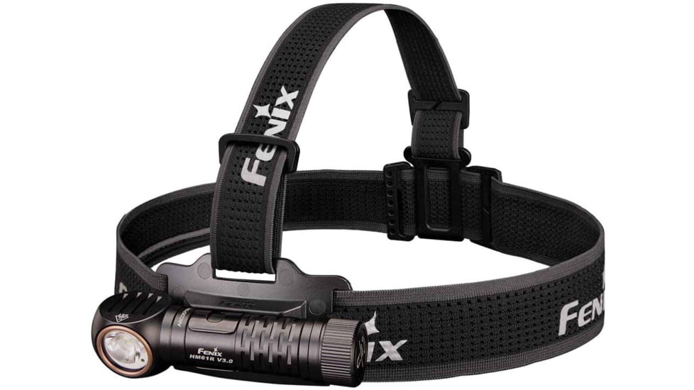 Fenix HM61RV3, Headlamp, White LED, 1,800 Lumens, Matte Finish, Black, Includes Headband and Rechargeable ARB-L18-4000 Battery
