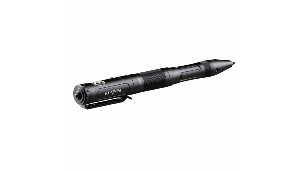 Fenix T6 Penlight, Tactical Pen with Flashlight, White LED, 80 Lumen, Anodized Finish, Black, Includes Built-in 100mAh Li-Polymer Battery and USB Type-C Charging Cable