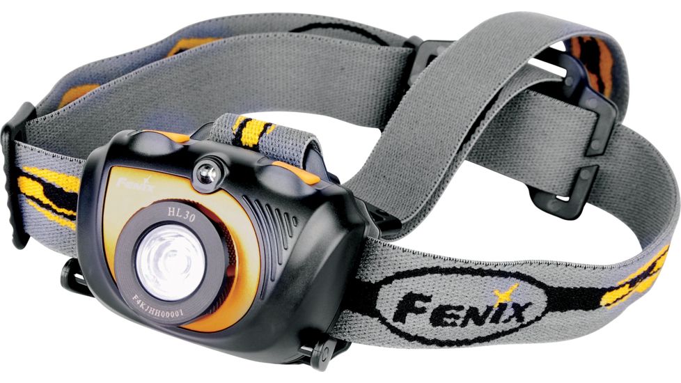 Fenix HL30 LED Headlamp, Up to 200 Lumens, Uses 2 x AA Batteries, Black FENIX-HL30