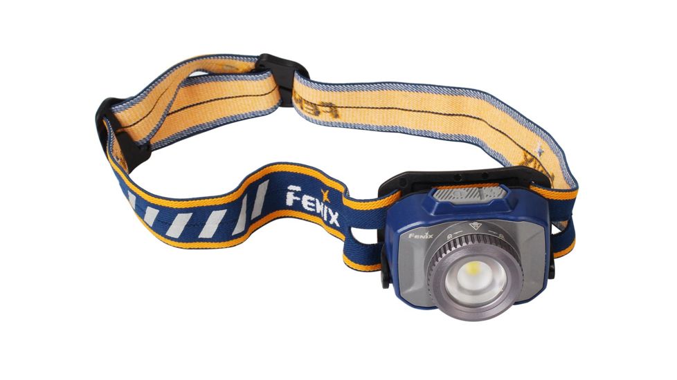 Fenix Rechargeable Focusable LED Headlamp CREE XP-L HI V2 LED 600 Lumens Includes Built-In Li-Poly Battery Pack, Blue, HL40XPBL