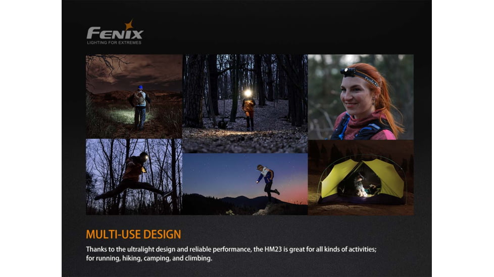 Fenix HM 23 Headlamp, HM23NLBK