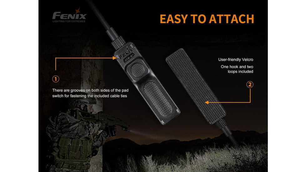 Fenix Lighting AER02V2-ALG05 Remote Switch/Pressure Switch Mount Combo