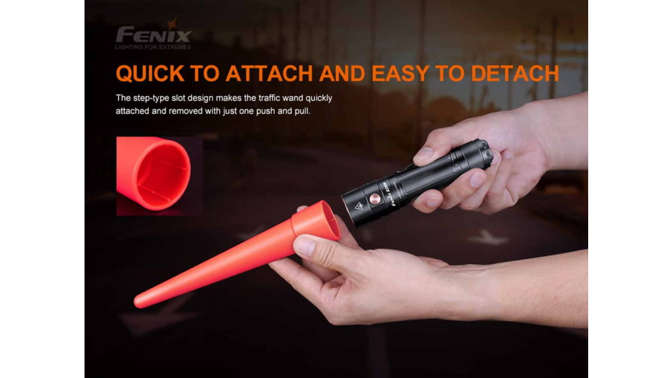 Fenix Lighting AOT-S+ Traffic Wand, Red, AOT-S plus
