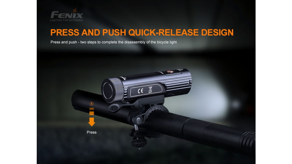 Fenix BC26R Lithium Ion 1600 Lumens Bike Light, Black, BC26RXBK