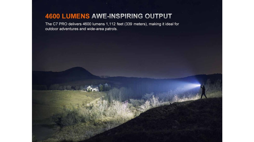 Fenix C7 Pro Lithium Ion 4600 Lumens LED Flashlight