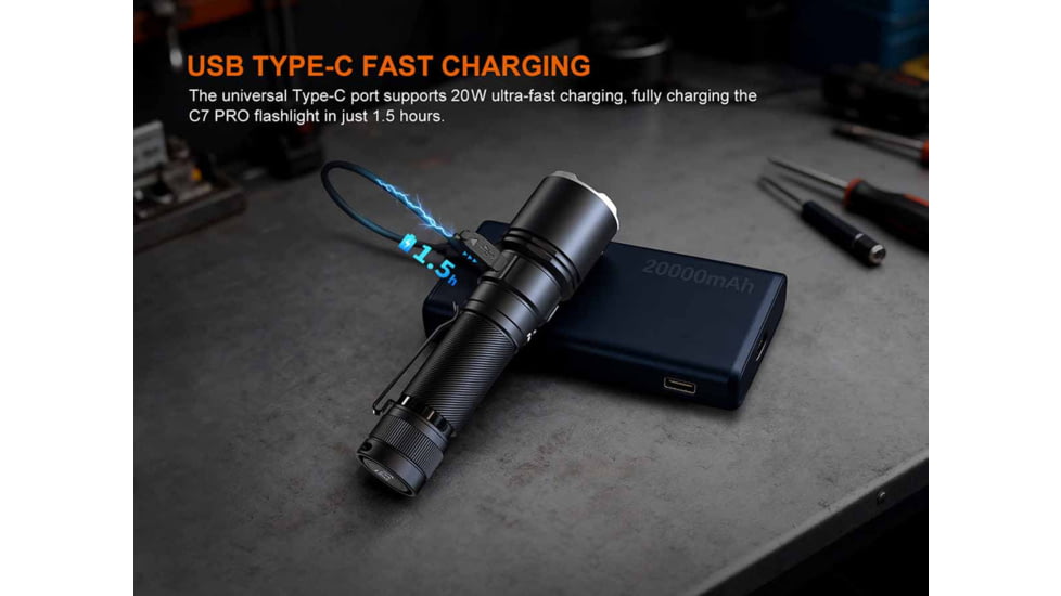 Fenix C7 Pro Lithium Ion 4600 Lumens LED Flashlight