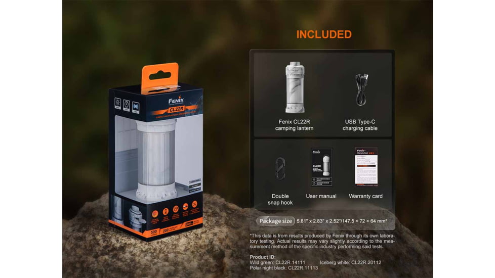 Fenix CL22R Lithium Ion 500 Lumens Lanterns