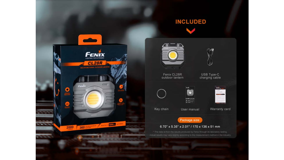 Fenix Lighting CL28R Lithium Ion 2000 Lumens Lanterns