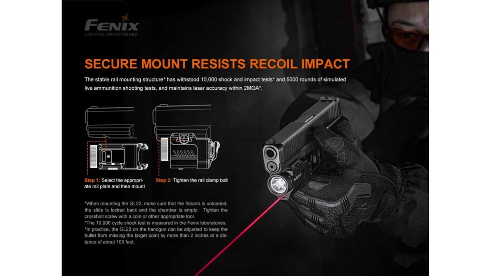 Fenix Lighting GL22 Lithium Ion 750 Lumens Flashlight