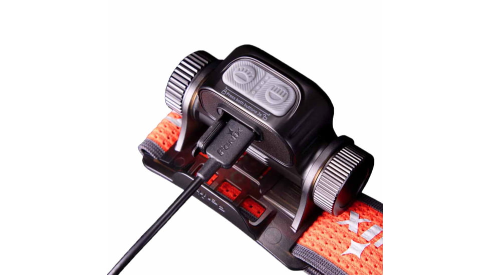 Fenix HM65R-T V2.0 Lithium Ion 1600 Lumens Luminus SST40 LED, Luminus SST20 LED Headlamp, Black, HM65RTV2BK