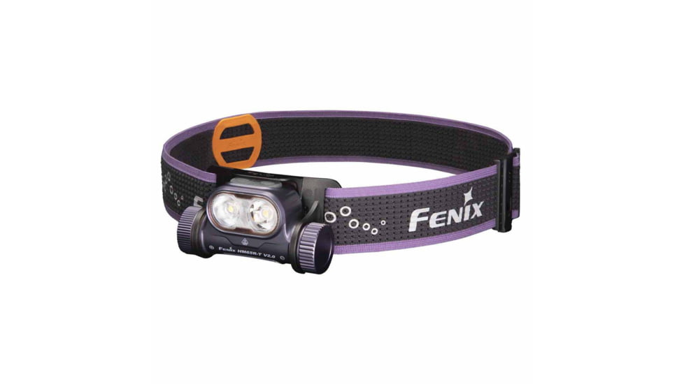 Fenix HM65R-T V2.0 Lithium Ion 1600 Lumens Luminus SST40 LED, Luminus SST20 LED Headlamp, Purple, HM65RTV2PR