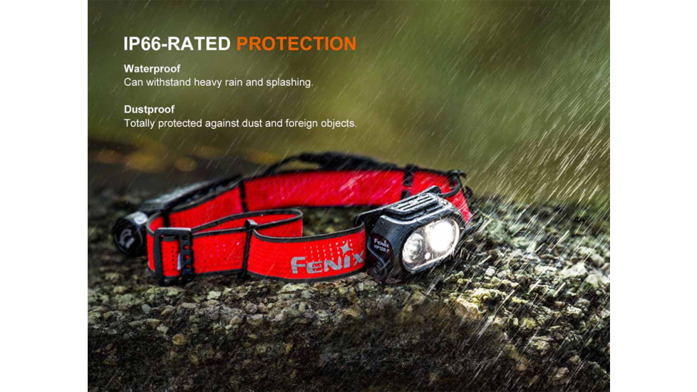 Fenix HP12R-T Lithium Ion 1300 Lumens Luminus SST25, Luminus SST20 CR480, 2835 LED Headlamp, Red, HP12RTRD