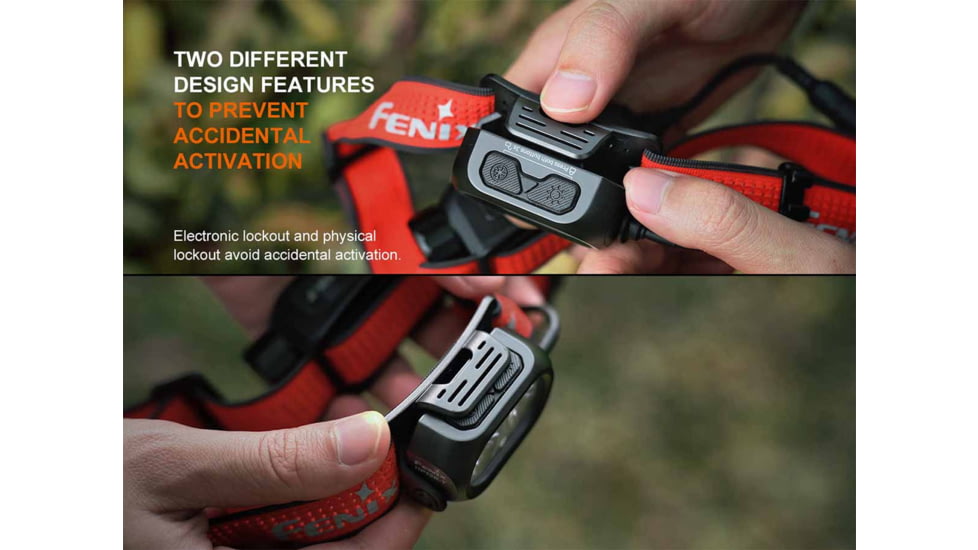 Fenix HP12R-T Lithium Ion 1300 Lumens Luminus SST25, Luminus SST20 CR480, 2835 LED Headlamp, Red, HP12RTRD