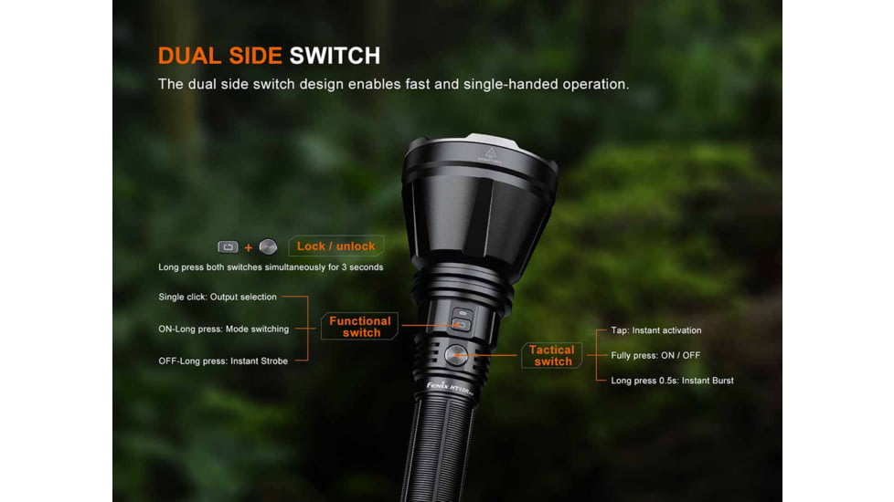 Fenix Lighting HT18R V2.0 Lithium Ion 3700 Lumens Flashlight