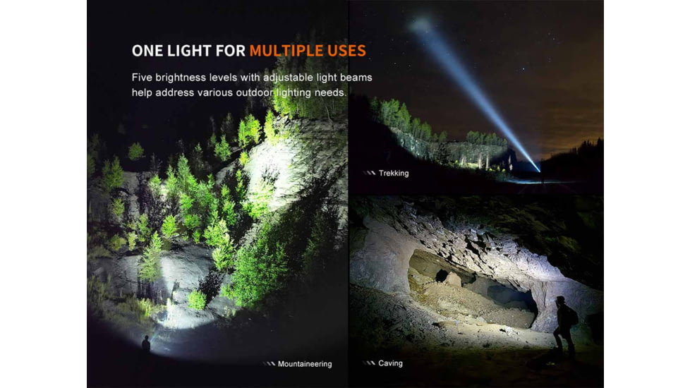 Fenix LD45R Lithium Ion 2800 Lumens Luminus SFT70 LED Flashlight, Black, LD45RXBK
