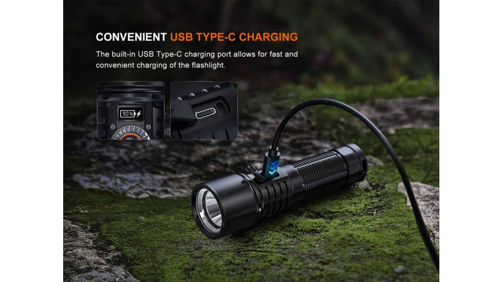 Fenix LD45R Lithium Ion 2800 Lumens Luminus SFT70 LED Flashlight, Black, LD45RXBK