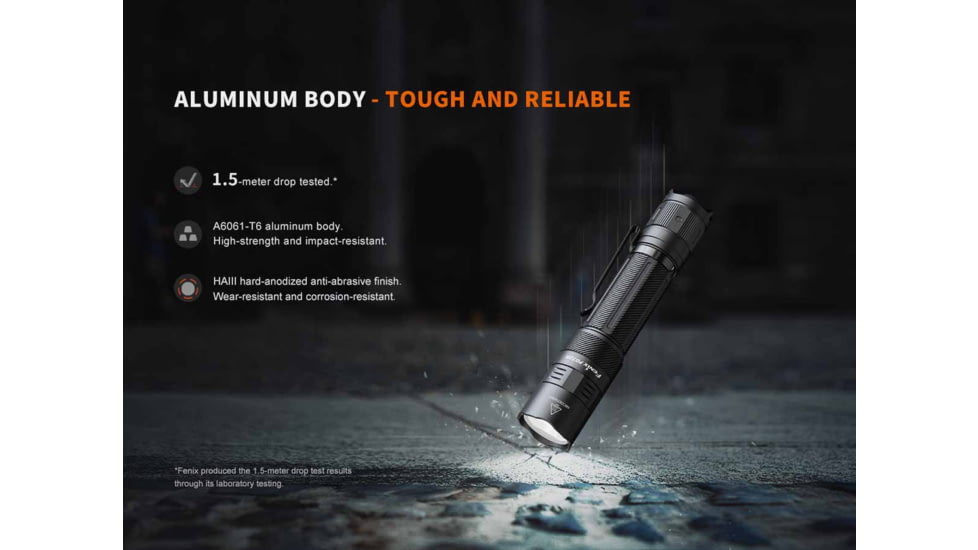 Fenix Lighting PD32R Lithium Ion 1400 Lumens Luminus SFT40 LED Flashlight, Black, PD32RSTBK