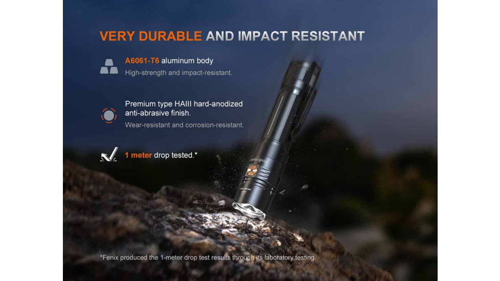 Fenix Lighting PD36R ACE Lithium Ion 3000 Lumens Luminus SFT70 Gen2 LED Flashlight, Black, PD36RACBK