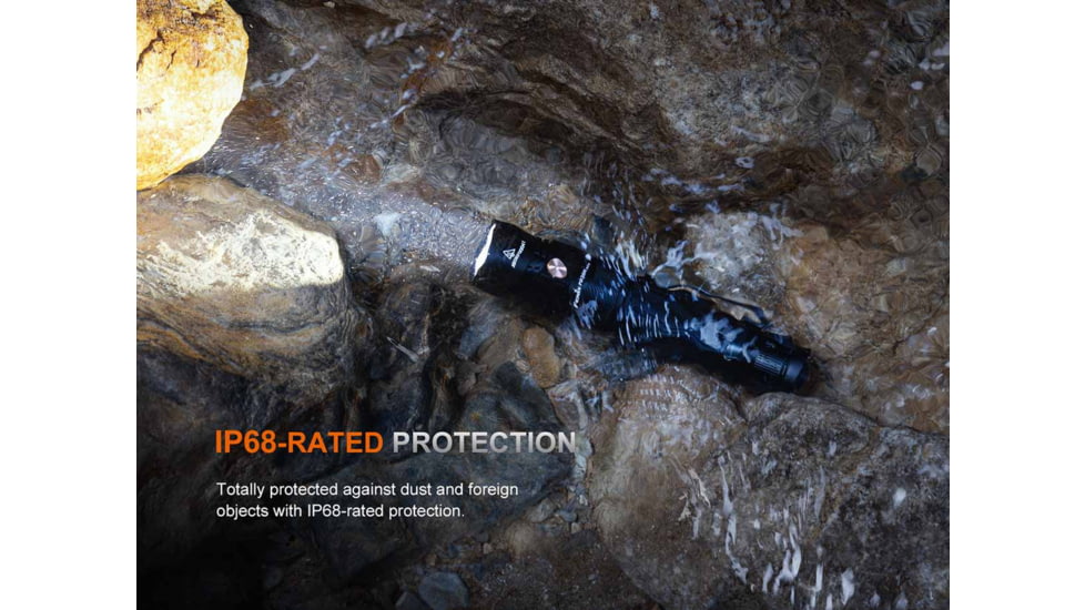 Fenix Lighting PD36R ACE Lithium Ion 3000 Lumens Luminus SFT70 Gen2 LED Flashlight, Black, PD36RACBK