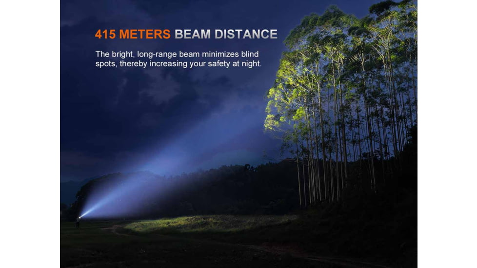 Fenix Lighting PD36R ACE Lithium Ion 3000 Lumens Luminus SFT70 Gen2 LED Flashlight, Black, PD36RACBK