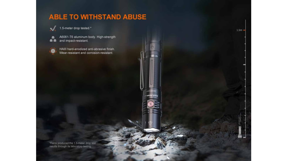 Fenix PD36R V2.0 Lithium Ion 1700 Lumens Luminus SFT40 LED Flashlight, Black, PD36RV2BK