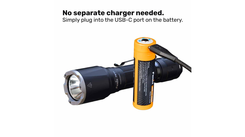 Fenix Lighting TK17 Lithium Ion 3600 Lumens CREE XHP50.3 HD Flashlight, Black, TK17XHBK