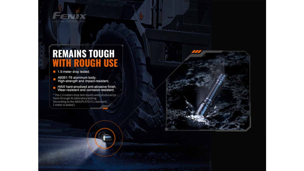 Fenix Lighting TK20R V2.0 Lithium Ion 3000 Lumens Luminus SFT70 LED Flashlight, Black, TK20RV2BK