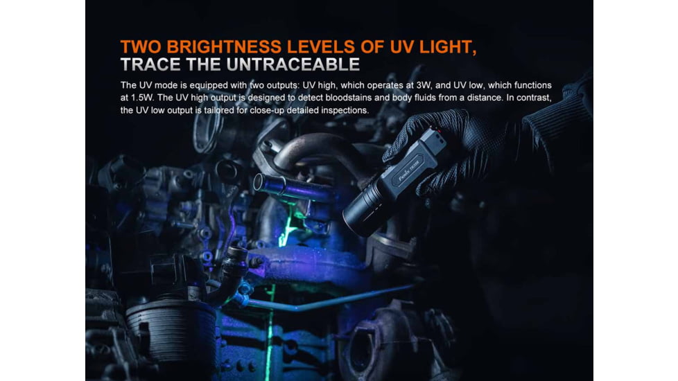 Fenix Lighting TK35R Lithium Ion 5800 Lumens Flashlight, Black, TK35RSFBK