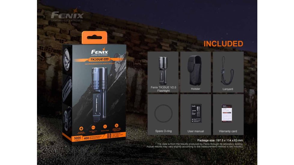 Fenix Lighting TK35UE V2.0 5000 Lumens Flashlight