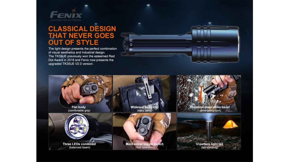 Fenix Lighting TK35UE V2.0 5000 Lumens Flashlight