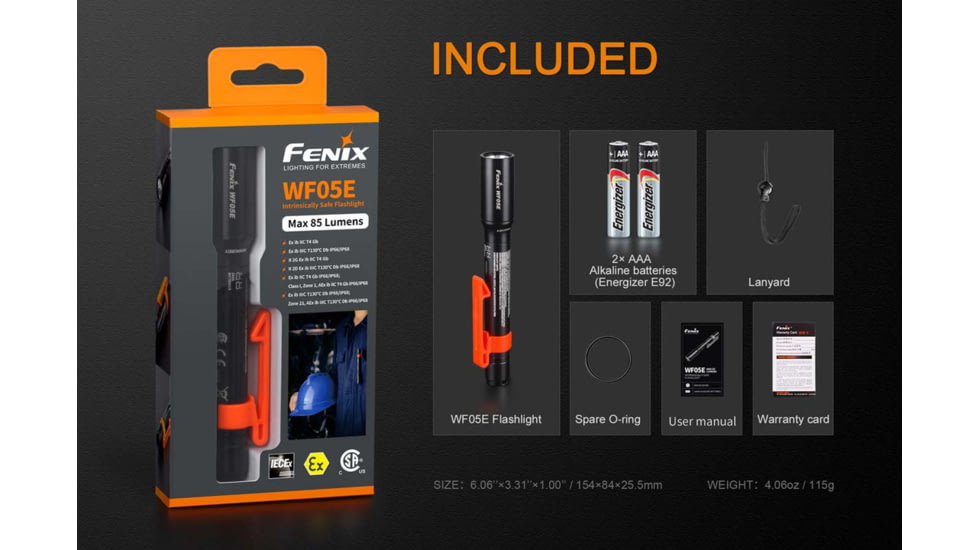 Fenix Lighting WF05E 85 Lumens Flashlight