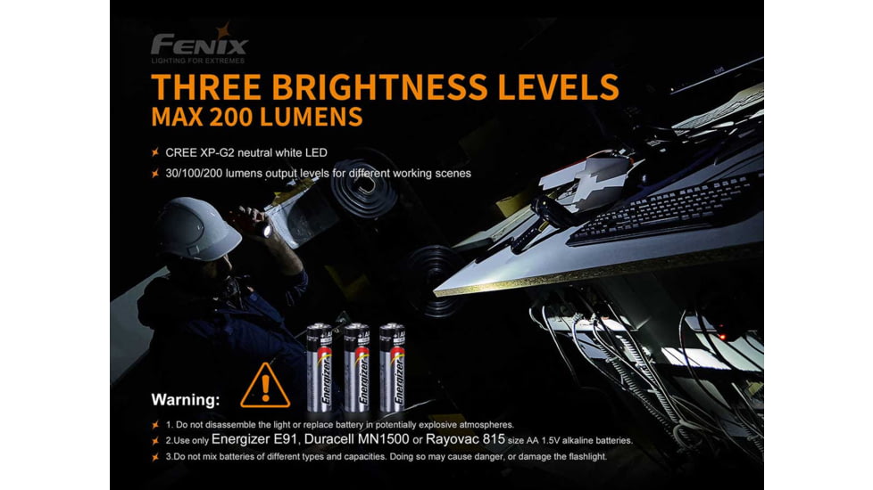 Fenix Lighting WF11E 200 Lumens Flashlight