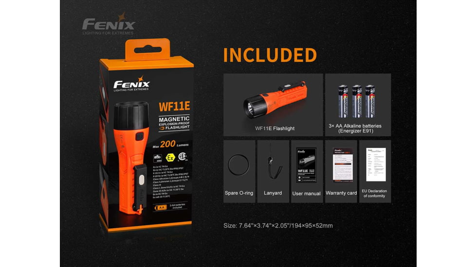 Fenix Lighting WF11E 200 Lumens Flashlight