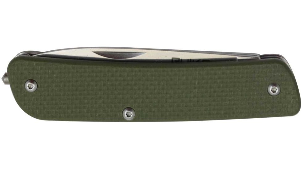 RUIKE M21 Multifunction Knife, 2.79in, 14C28N Stainless Steel, Clip Point, Plain Blade, Green, M21-G
