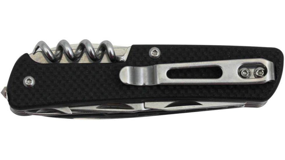 RUIKE M31Multifunction Knife, 2.79in, 14C28N Stainless Steel, Clip Point, Plain Blade, Black, M31-B