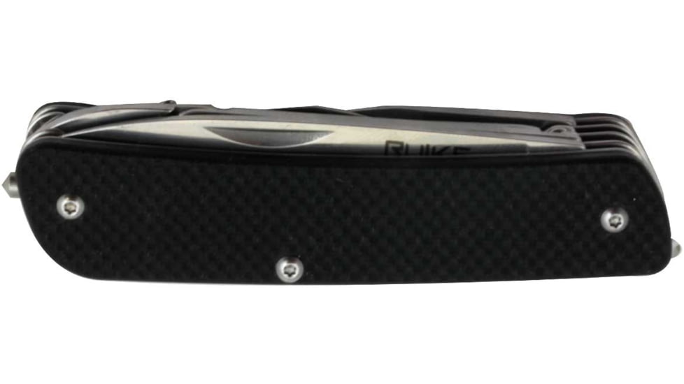 RUIKE M41 Multifunction Knife, 2.79in, 12C27 Stainless Steel, Clip Point, Plain Blade, G10 Handle, Black, M41-B
